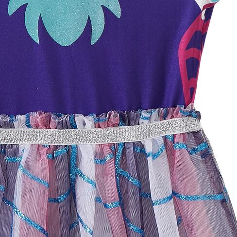 Marvel Spidey & His Amazing Friends Ghost Spider Girls Cosplay Hooded Tulle Dress for Toddler and Big Kids in Kuwait