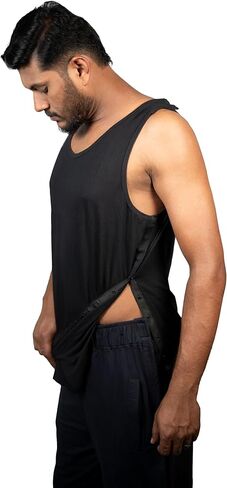 Post Surgery Shoulder Recovery Tearaway Snap Open Tank Top | Easy Access Post-Op Care | Premium Cotton Blend in Kuwait
