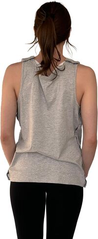 Post Surgery Shoulder Recovery Tearaway Snap Open Tank Top | Easy Access Post-Op Care | Premium Cotton Blend in Kuwait