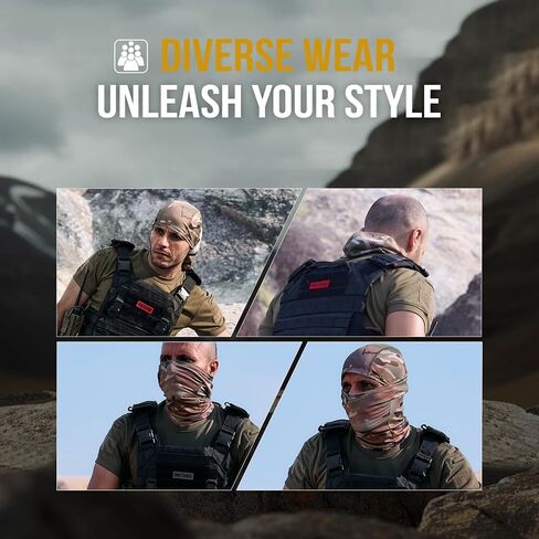 OneTigris Balaclava Face Mask Men, Women's Full Head Wrap Motorcycle Cooling Neck Gaiter Tactical Hood for Hiking Cycling in Saudi Arabia