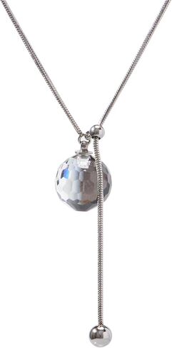 Disco Ball Crystal Necklace for Women Colourful Pandent Fashion Jewelry Gift for Her in Saudi Arabia