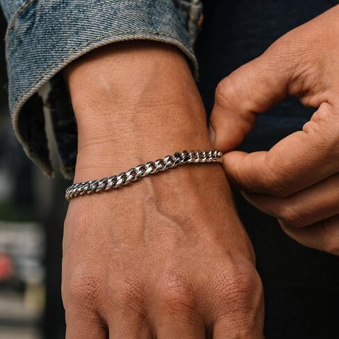 Love You This Much Sentimental To My Grandson Cuban Link Bracelet, Best Grandson Keepsake Gift, Bracelet for Grandson from Grandma, Birthday Gift for Grandson from Nana in Saudi Arabia