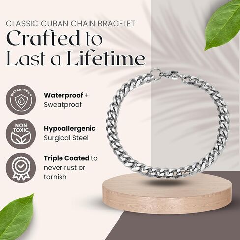 Love You This Much Sentimental To My Grandson Cuban Link Bracelet, Best Grandson Keepsake Gift, Bracelet for Grandson from Grandma, Birthday Gift for Grandson from Nana in Saudi Arabia