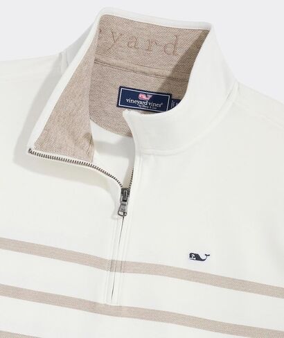 vineyard vines Men's Breton Stripe Saltwater Quarter-Zip in Saudi Arabia
