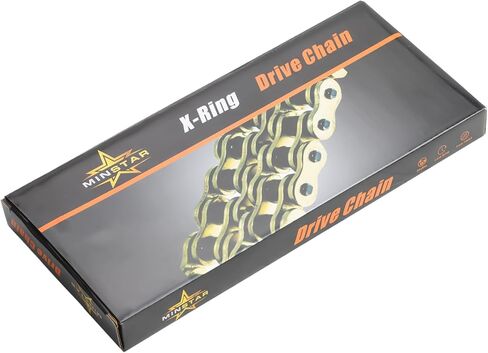 420 Chain X-Ring with Connecting Master Link, Gold(102 106 110 120 124 130 132) Links (132 Link) in Saudi Arabia