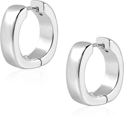 925 Sterling Silver Earrings Small Chunky Hoop Earrings for Women Trendy Huggie Hoop Earrings 14K Gold Plated Hypoallergenic Earrings Small Thick Huggie Hoops Earrings in Kuwait