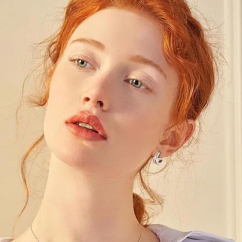 925 Sterling Silver Earrings Small Chunky Hoop Earrings for Women Trendy Huggie Hoop Earrings 14K Gold Plated Hypoallergenic Earrings Small Thick Huggie Hoops Earrings in Kuwait