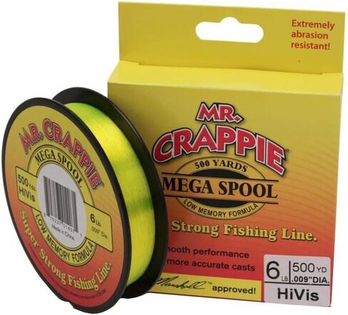 Lews Fishing MC4FSCL Mr. Crappie 500 yd Filler Spool, Clear, 4 Lb in Saudi Arabia