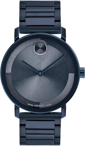 Movado Bold Evolution 2.0 Men's Watch - Swiss Quartz 2H Movement, Stainless Steel Link Bracelet - 3 ATM Water Resistance - Luxury Fashion Timepiece for Him - 40mm in Kuwait