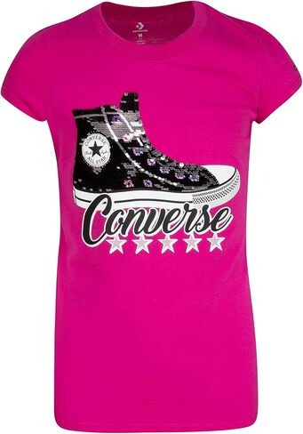 Converse Girl's Logo Blocked Tee (Big Kids) in Saudi Arabia