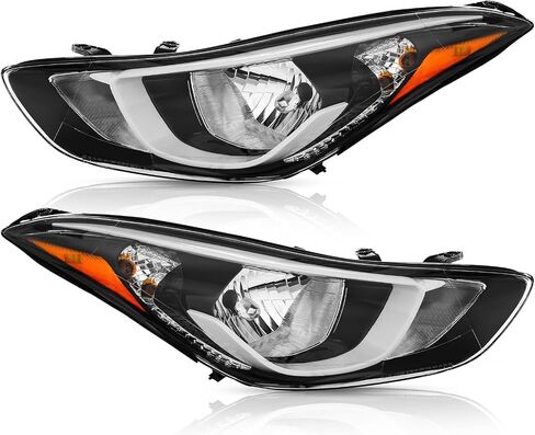 TODO Headlight Assembly Compatible with 2014 2015 2016 Elantra 92101-3Y500|HY250218, Driver Side(Left) in Kuwait