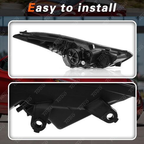 TODO Headlight Assembly Compatible with 2014 2015 2016 Elantra 92101-3Y500|HY250218, Driver Side(Left) in Kuwait