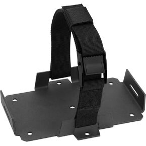 Small Battery Tray Fit 12V-6V / 6AH 7AH 8AH 9AH 12AH 15AH Batteries and More, Adjustable Hold-Down Strap Battery Mount Compatible with Boats, Kayaks, Motorcycles, ATVs, Generators, Jetskis