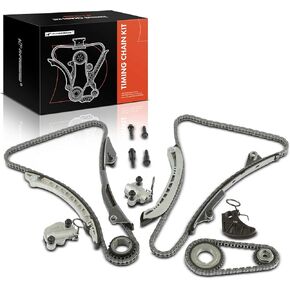 A-Premium 17PCS Engine Timing Chain Kit W/Sprocket & Tensioner & Guide Compatible with GMC Acadia, Canyon & Chevrolet Camaro, Colorado, Blazer & Cadillac CTS, CT6, ATS, XT5 & Buick LaCrosse - V6 3.6L