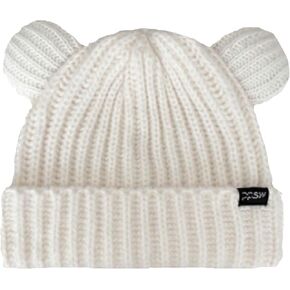 Winter Knit Hat for Women Winter Elastic Cute Bear Ear Skull Beanie Caps Autumn Winter Cute Crochet Beanies in Kuwait