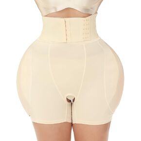 POP CLOSETS Hip Dip Pads Shapewear for Women Butt Lifter Hip Enhancer High Waist Tummy Control Panties with Wrap Belt