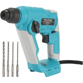 Cordless Brushless 1-1/8" SDS-Plus Rotary Hammer Drill-2-in-1 Multi-functional Heavy Duty Hammer Drill with Safety Clutch and Drill Chuck for Concrete, Tile, Walls, Stones, Cement, and Metal