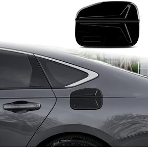 Thenice for 11th Gen Accord Accessories Gas Tank Door Cover Fuel Filler Cap Sticker for Honda Accord 2023 2024 -Gloss Black