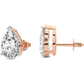 1 Carat - 12 Carat Lab Grown Diamond Earrings | IGI Certified Solitaire Lab Diamond Stud Earrings 3 Prong | F-G Color, VS1-VS2 Clarity | 14K Gold | Friendly Diamonds Earrings