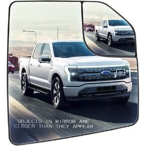 F150 Right Passenger Side Mirror Glass Replacement Compatible with 2015 2016 2017 2018 2019 2020 Ford f-150 Rearview Heated Mirror Glass Replace L3Z17K707L