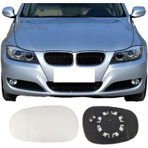 Driver Left Side Heated Mirror Glass for BMW 2009-2019 228i 320i 328i 330i 335i 428i 430i 435i 440i 535i 550i 640i i3 M2 M3 M4 M5 M6 X1 & More Side View Mirror Glass,Fit 51167285005