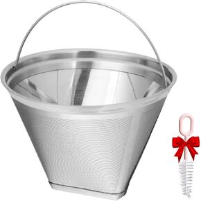 𝟐𝟎𝟐𝟒 𝙐𝙥𝙜𝙧𝙖𝙙𝙚𝙙 #4 Coffee Filter, Coffee Filter for Technivorm Moccamaster KBGV and KBT Coffee Machines, Metal Coffee Filter, Reusable Metal Filters