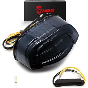 MZS Motorcycle Tail Light, LED Integrated Turn Signal Blinker Brake Taillight Smoke Compatible with CBR650R 2019-2022 | CB650R 2019-2022 | CB300R 2018-2021