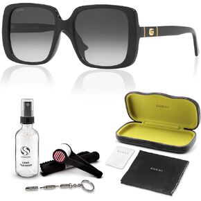 Gucci GG 0632S Oversize squared Shape Sunglasses + Bundle with eSHADES Luxury Eyewear Kit