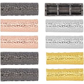 DICOSMETIC 10Pcs Bead Connector for Watch Band Alloy Watchband Connector 22mm Column Watch Band Adapters Watch Belt Trim Accessories for Women Men Watch Making Replacement