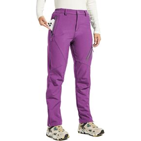Willit Women's Winter Hiking Pants Waterproof Warm Snow Pants Outdoor Pants Insulated Cold Weather