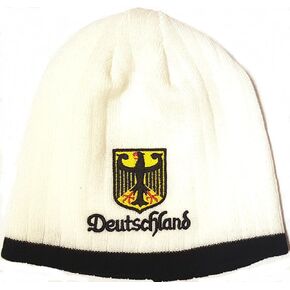 Germany Deutschland Embroidered Beanie Cap Winter Hat
