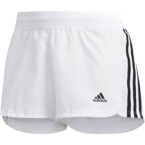adidas Women's 3-stripes Woven Shorts, White/Black, X-Large