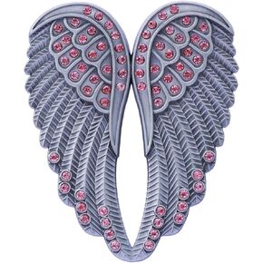 Guardian Angel Visor Clip for Women - Guardian Angel Visor Clips for Cars,Stainless Steel Wings Cross Sunshade Clip Driver Gift
