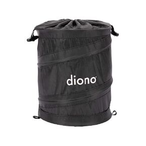 Diono Pop-up Trash Bin, Collapsible Car Trash Can Portable, Small, Leak Proof, Perfect For Keeping Car Clean, Black