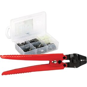 Billfisher Fishing Line Rigging Kit | 350 Billfisher Offshore Components | with Handy Storage Box | Fishing Wire Kit | with & Without Crimper