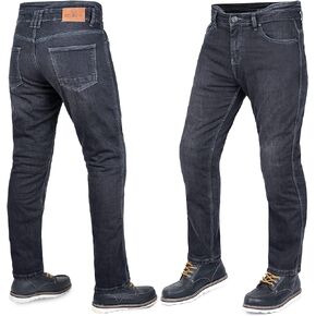 Men Motorcycle Jeans Motorbike Protective Pants Reinforced Denim Trousers Kevlar Protective CE Approved Removable Armored