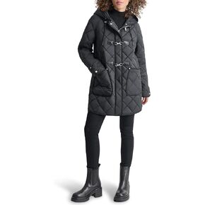 DKNY Women's Hooded Toggle Quilt