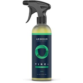 Tire+, Advanced Water-Based Tire Shine Spray for Lasting Shine, All Tire Spray, Durable and Hydrophobic - 1 Gallon Bottle
