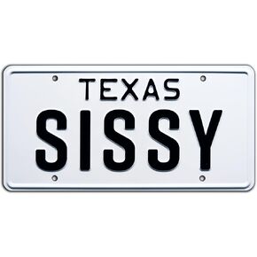 Urban Cowboy | SISSY | Metal Stamped License Plate