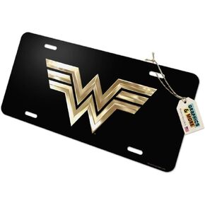 GRAPHICS & MORE Wonder Woman 1984 Golden Logo Novelty Metal Vanity Tag License Plate