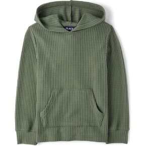 The Children's Place Boys' Long Sleeve Thermal Knit Hooded Pullover