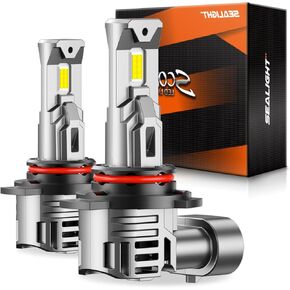 SEALIGHT 9012 High-Intensity LED Bulbs, 26000LM, Cool White 6500K, Quick 3-Minute Installation, Longevity of 60,000+ Hours, Pack of 2 Perfect for Headlights & Fog Lights in Kuwait