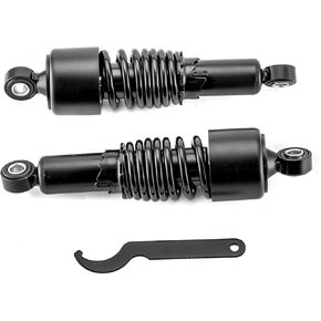 WeiSen 10.5" Rear Shocks Preload Adjustable Lowering Kit Compatible with Harley Touring Glide Electra Glide Road King Glide Street Glide 1980-2024 Black