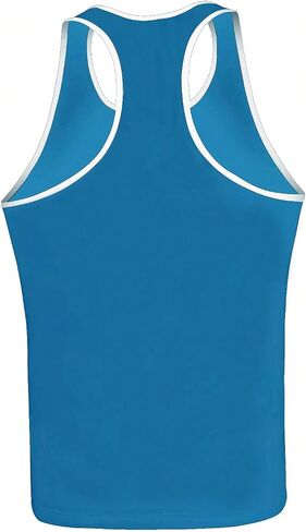 Men's Sleeveless Workout Tank Top Gym Scoop Neck Gym Muscle T Shirt Fitness Summer Tee Shirts in Saudi Arabia