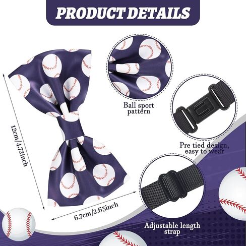 Ball Sports Bowtie,Baseball Bowtie/Rugby Bowtie Football Funny Bowtie for Men Tuxedo Adult Youth Children Teen in Kuwait