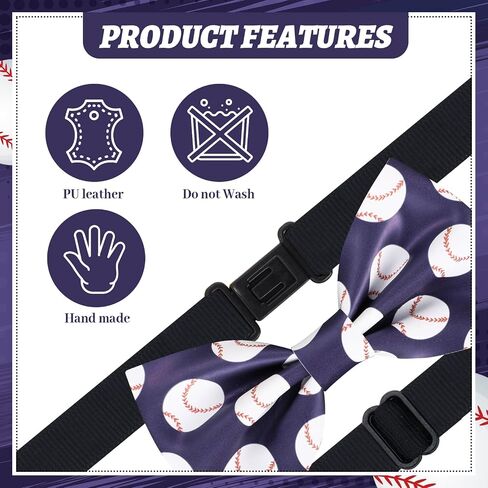 Ball Sports Bowtie,Baseball Bowtie/Rugby Bowtie Football Funny Bowtie for Men Tuxedo Adult Youth Children Teen in Kuwait