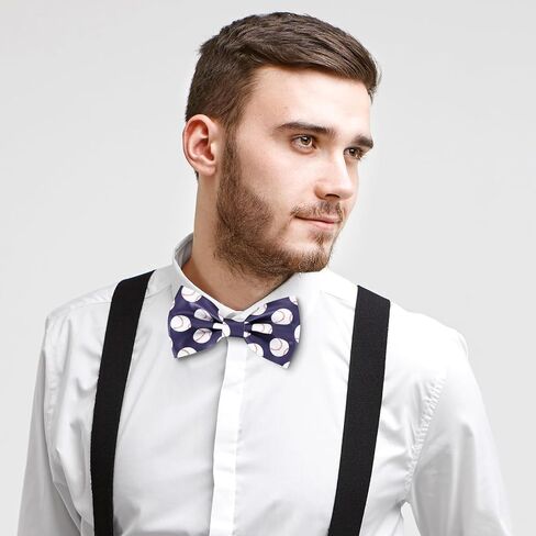 Ball Sports Bowtie,Baseball Bowtie/Rugby Bowtie Football Funny Bowtie for Men Tuxedo Adult Youth Children Teen in Kuwait