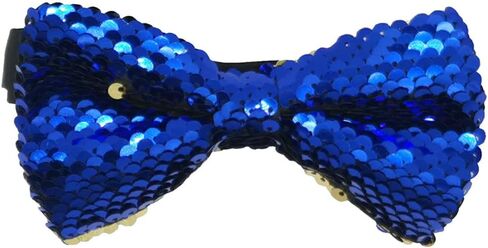 Men's Sequin Sparkly Shiny Bowties Reversible Sequins Two-Color Pre-tied Bow Ties for Party in Saudi Arabia