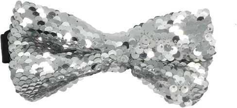 Men's Sequin Sparkly Shiny Bowties Reversible Sequins Two-Color Pre-tied Bow Ties for Party in Saudi Arabia