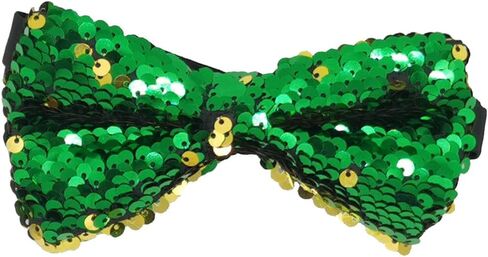 Men's Sequin Sparkly Shiny Bowties Reversible Sequins Two-Color Pre-tied Bow Ties for Party in Saudi Arabia